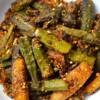 Potato Bhindi Masala, Black Masoor Dal, Chapathi x3, Steam Rice